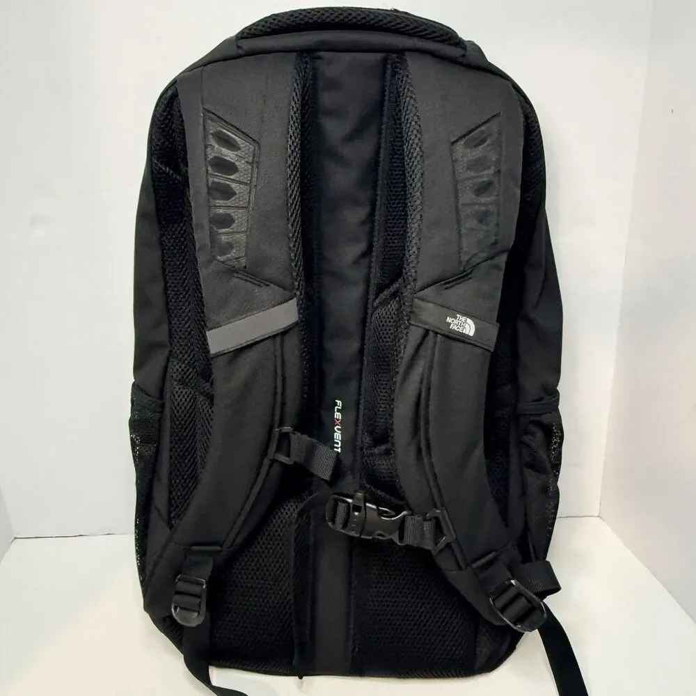 The North Face Connector Flex Vent 28L Black Backpack Zip Closure Logo Removed